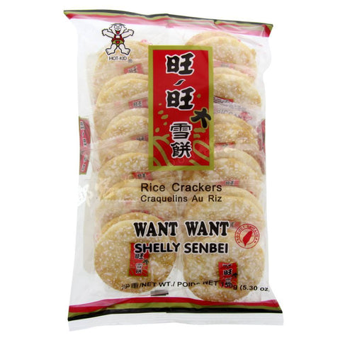Snow Rice Cracker Shelly Senbei (Want Want) 150g