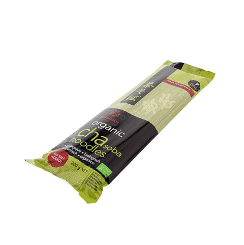 Organic Cha Soba Green Tea Noodles (Hakubaku) 200g