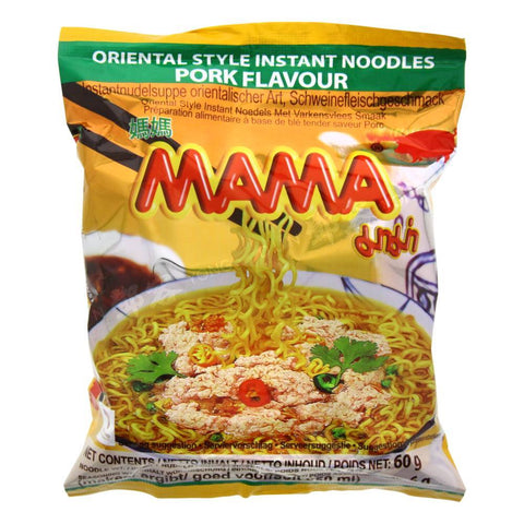 Oosterse Stijl Instant Noodle Varkenssmaak (Mama) 60g