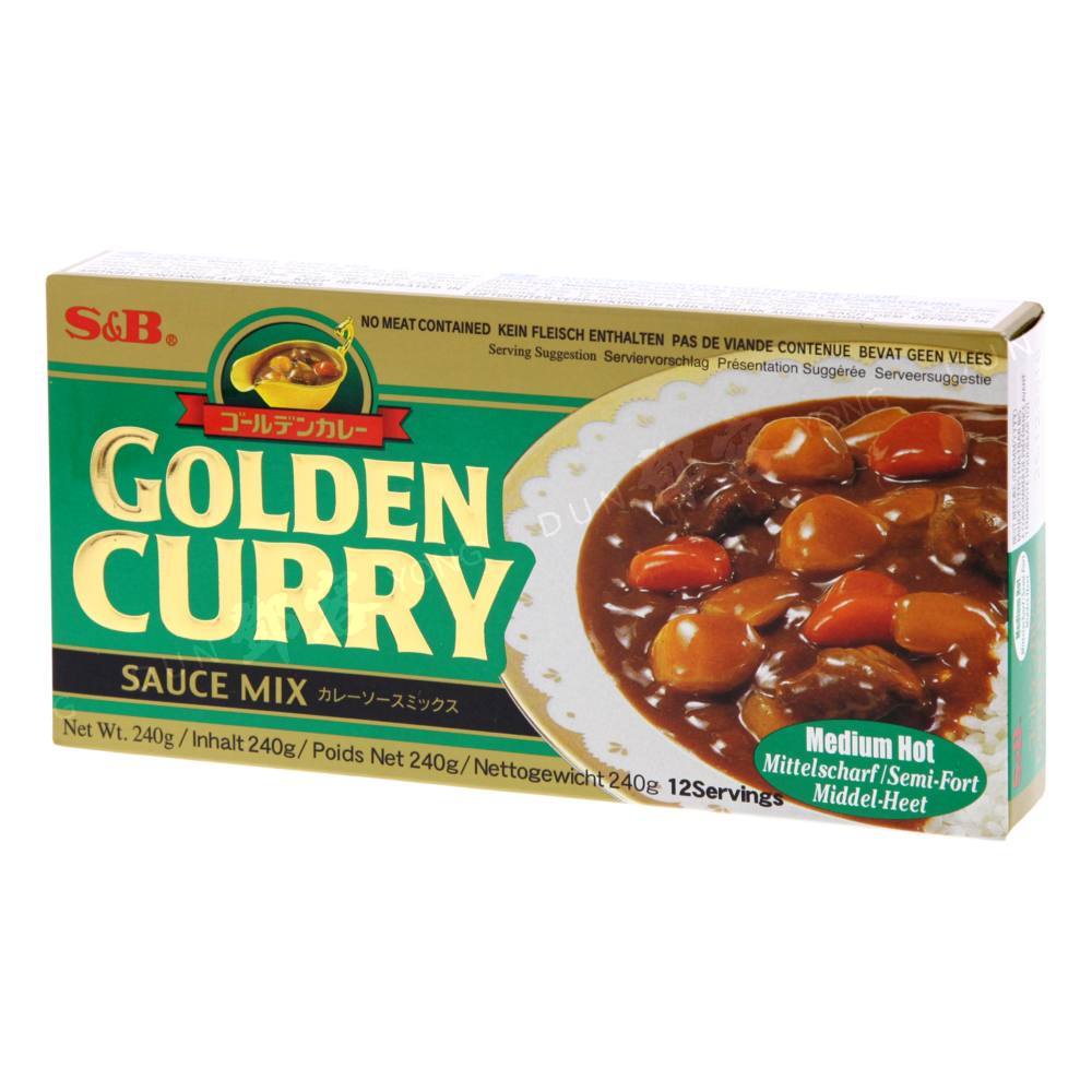 S&B Golden Curry Medium Hot 92g - NikanKitchen (日韓台所)