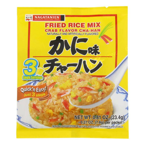 Gebakken Rijst Mix Krab Smaak Cha-Han (Nagatanien) 23.4g