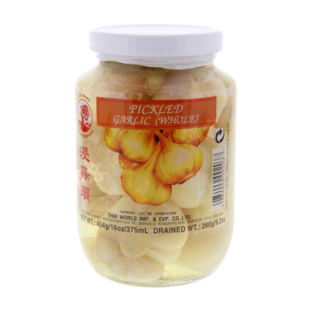 Pickled Garlic Whole (Cock Brand) 454g Dun Yong