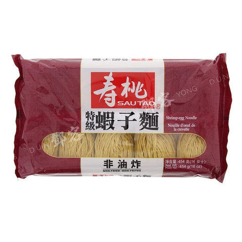 Sau Tao Shrimp-Egg Noodles Thin (Sun Shun Fuk) 454g