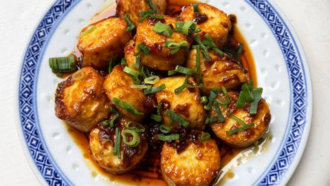 Spicy Egg Tofu with Sichuan Bean Paste