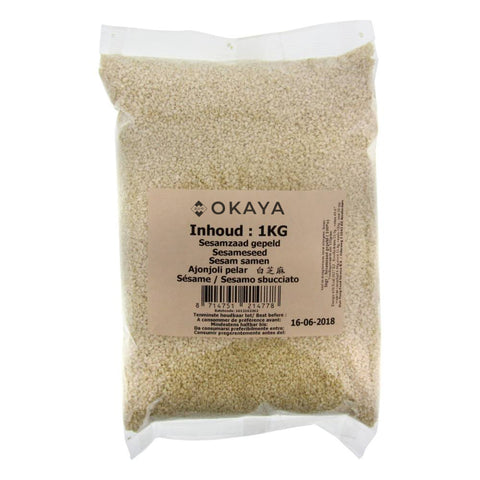 White Sesame Seed Peeled (Okaya) 1kg
