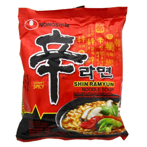 Shin Ramyun Gourmet Spicy Noodle Soup (Nong Shim) 120g