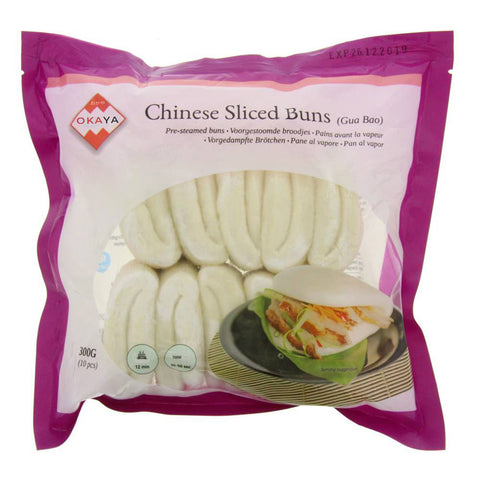 Chinese Sliced Buns 10pcs (Okaya) 300g