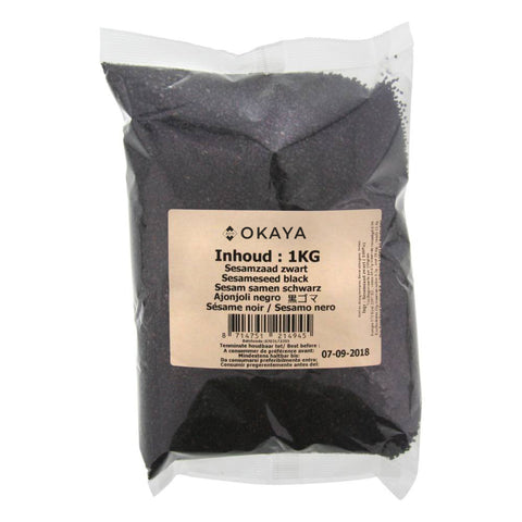 Black Sesame Seeds (Okaya) 1kg