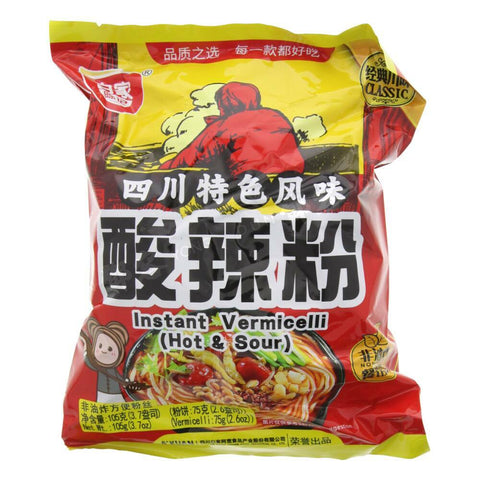 Instant Vermicelli Hot &amp; Sour (Baijia) 105g