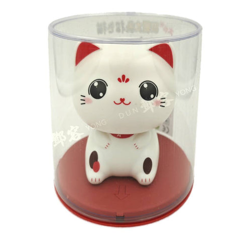 Kawaii Lucky Cat Solar Eyes Open