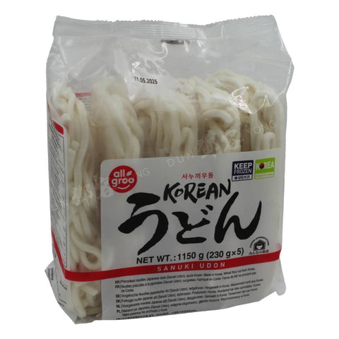 Frozen Udon Wheat Noodles 5pcs (Allgroo) 1.15kg