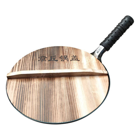 Iron Wok Blue Round with Lid Deluxe 32cm (Zhang Qiu)