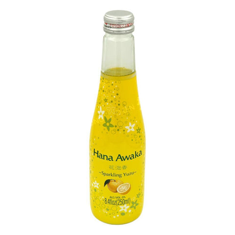 Hana Awaka Sparkling Yuzu Sake 7% (Ozeki) 250ml