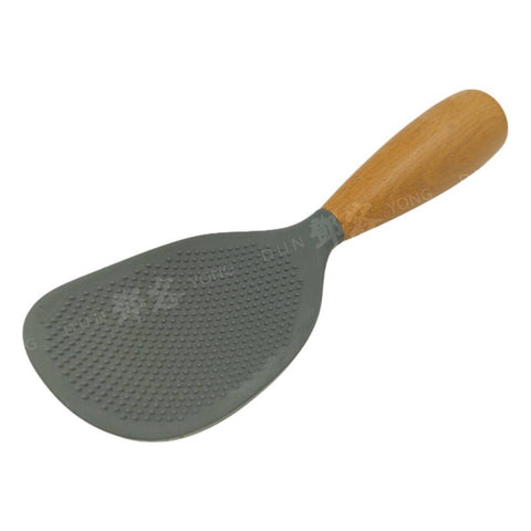 Rice Ladle Wooden Handle Non-Stick Grey