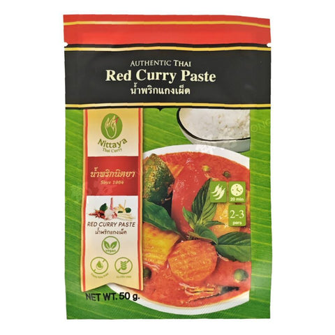 Vegan Red Curry Paste (Nittaya) 50g