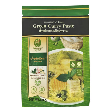 Vegan Green Curry Paste (Nittaya) 50g