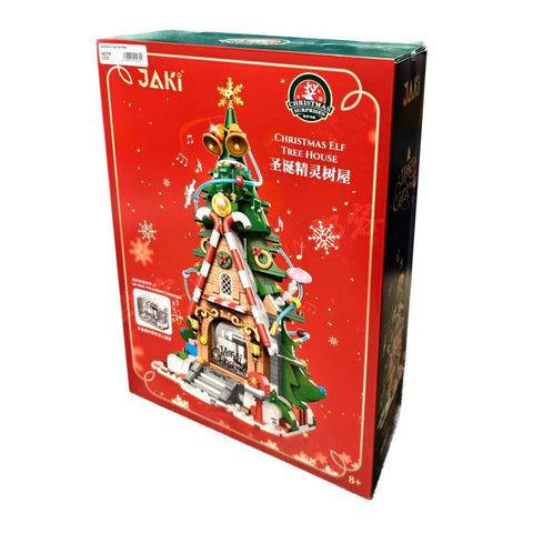 Jaki Blocks Christmas Tree House with Music Box