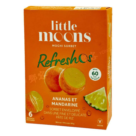 Pineapple &amp; Mandarin Ice Mochi 6pcs (Little Moons) 192g