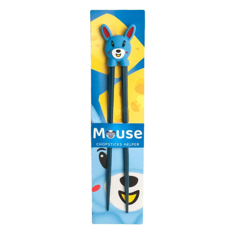Children's Chopsticks 26cm Mouse Blue