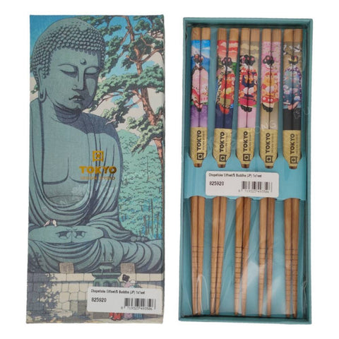 Chopsticks Giftset/5 Buddha (JP) 1x1set