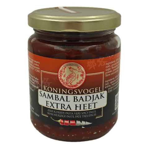 Sambal Badjak Extra Hot (Koningsvogel) 280g