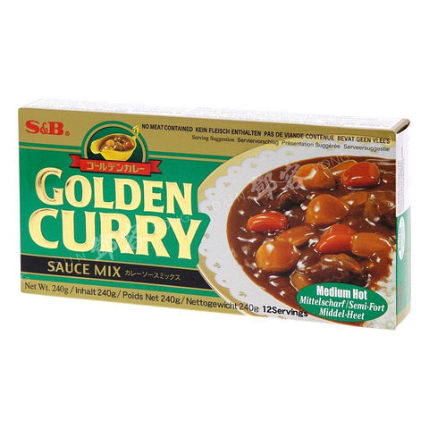 Golden Curry Medium Hot (S&B) 240g