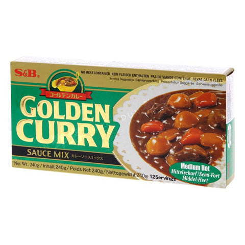 Golden Curry Medium Hot (S&B) 240g