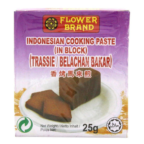 Garnalenpasta Trassie Belachan Bakar (Flower Brand) 25g