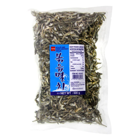 Boiled and Dried Anchovy (Wild) (Wang) 500g