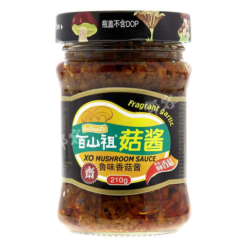 XO Mushroom Sauce Fragrant Garlic (Bai Shan Zu) 210g