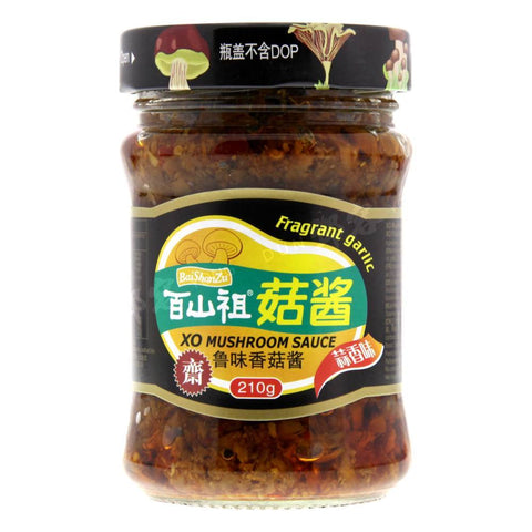 XO Mushroom Sauce Fragrant Garlic (Bai Shan Zu) 210g