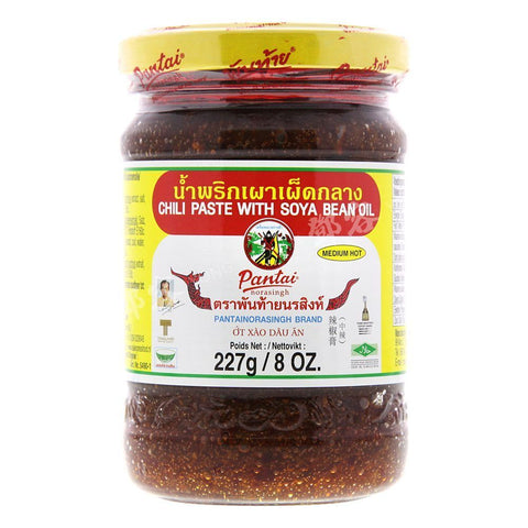 Chili Paste with Soya Bean Oil Medium Hot (Pantai) 227g
