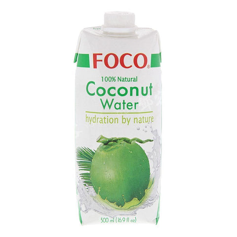 100% Natuurlijk Kokoswater (Foco) 500ml