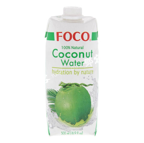 100% Natuurlijk Kokoswater (Foco) 500ml