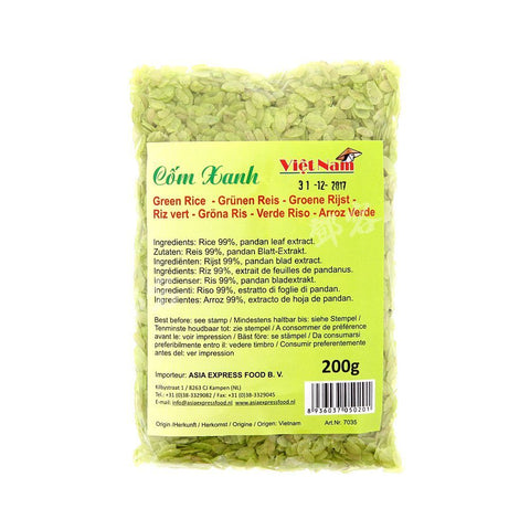 Green Rice Flakes Com Xanh (VN) 200g