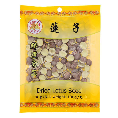 Dried Lotus Seed Half (Hoy-Bin) (Golden Lily) 100g