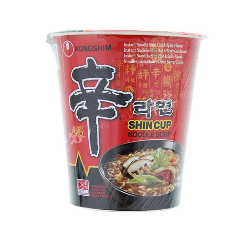 Shin Cup Noodle Soup Hot & Spicy (Nong Shim) 68g