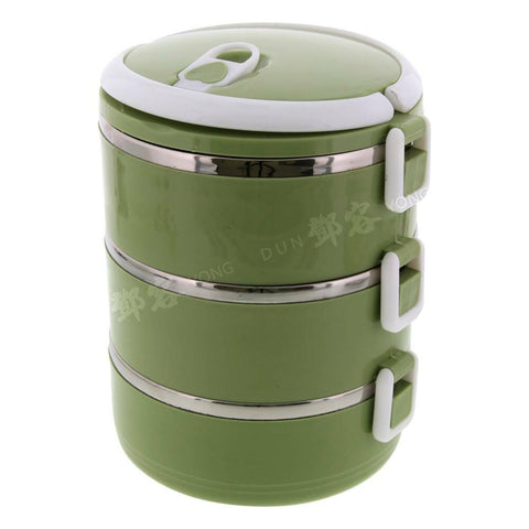 3 Layer Round Lunch Box 2.1L