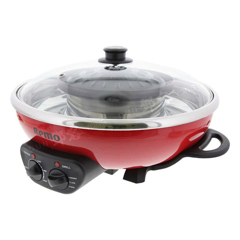 Electric Hot Pot with Korean Grill Plate 38cm (Remo)