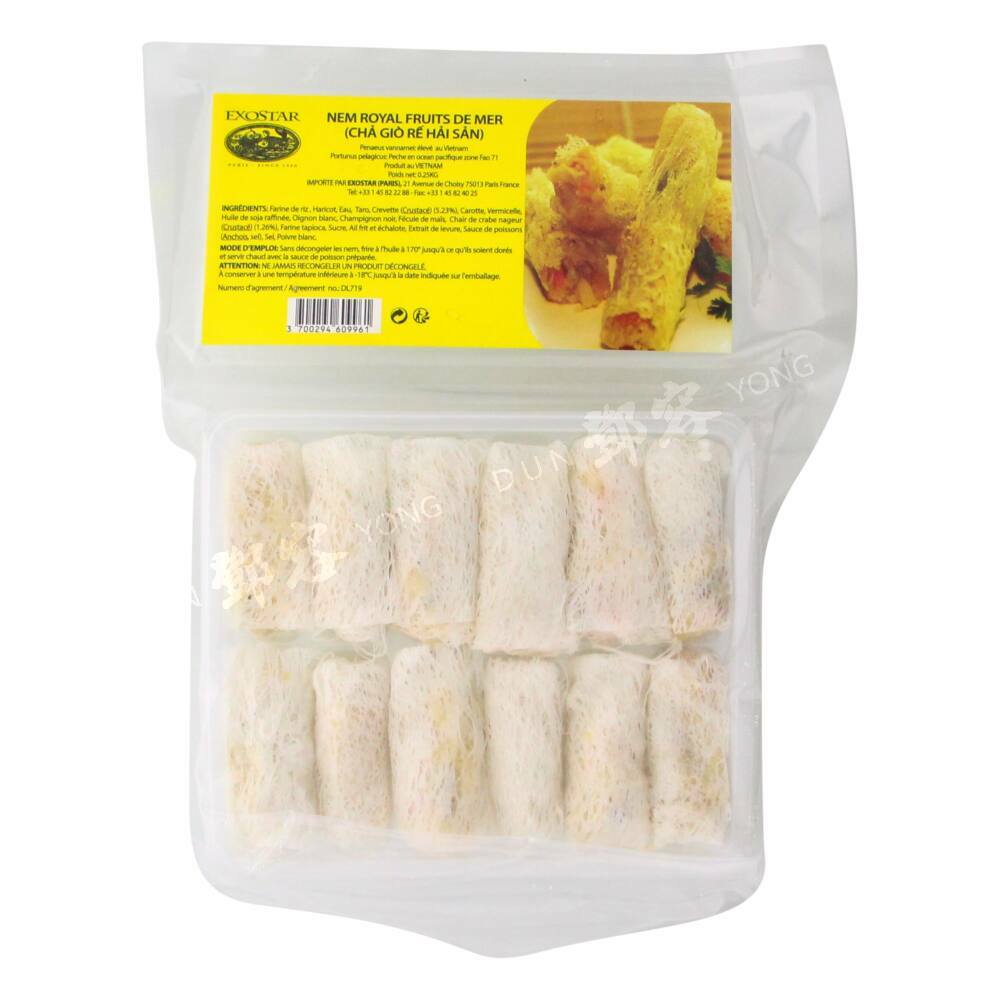 Seafood Rice Net Spring Roll 12pcs (Exostar) 250g – Dun Yong Webshop
