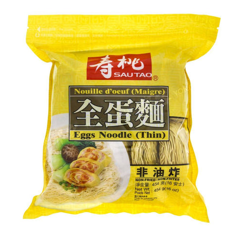 Sau Tao Egg Noodles Thin (Sun Shun Fuk) 454g
