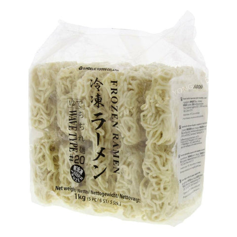 Frozen Ramen Noodles Wave Type #20 5pcs (Sundelic) 1kg