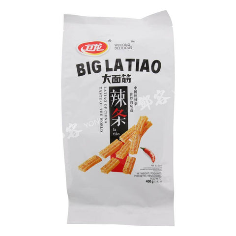 Big La Tiao Vegetarian Snack Hot & Spicy (Wei Long) 400g