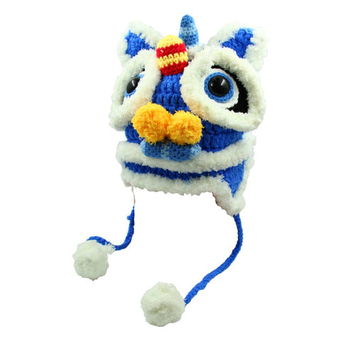 Lion Dance Hat Blue Small (MZ)