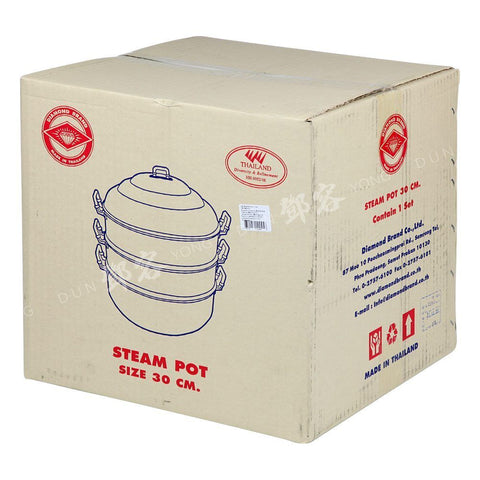 Steam Pot Bapao Steamer Aluminum 30cm (Diamond)