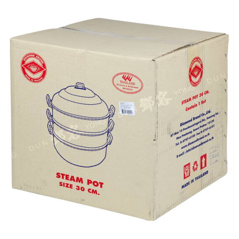 Steam Pot Bapao Steamer Aluminum 32cm (Diamond)